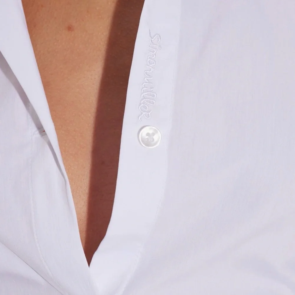 Simon Miller Crisp White Dress Shirt - Picture 3 of 3